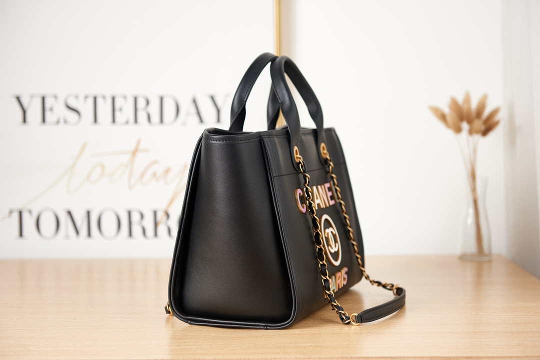1984 - Small Shopping Bag Calfskin Core Black - GoatLV