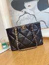 1984 - Shiny Large Shopping Bag Dark Brown - GoatLV